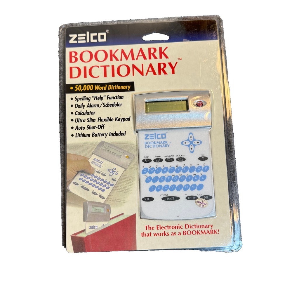 Zelco 2001 Electronic Dictionary 50,000 Words, Alarm, Calculator, Auto Shut Off